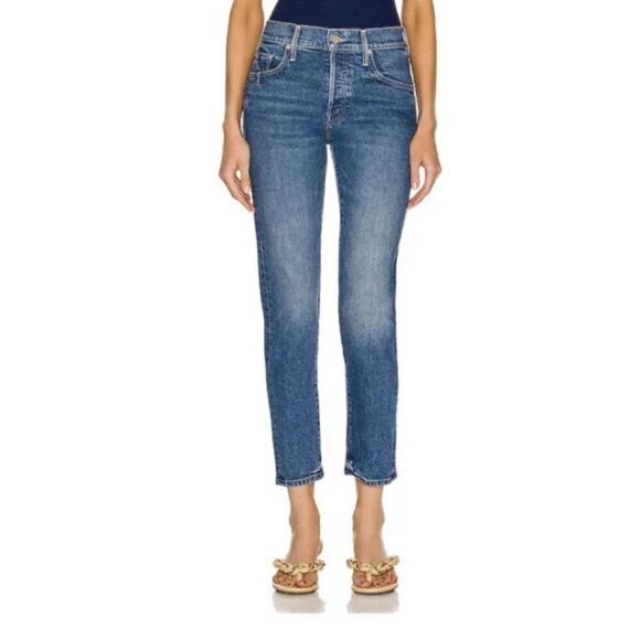 MOTHER Denim Stinger Flood Crate Digger Mid Rise Skinny Jeans Size 29 MWT - Picture 3 of 15